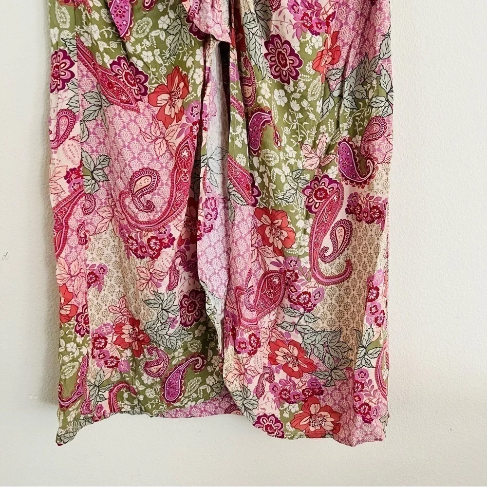 Dress Forum Women's Red/Pink Maxi Wrap Skirt Size Small NWT